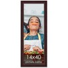 PosterPalooza | Panoramic Linear Brown Picture Frame - UV Acrylic, Foam Board Backing, Hanging Hardware - 2 of 4