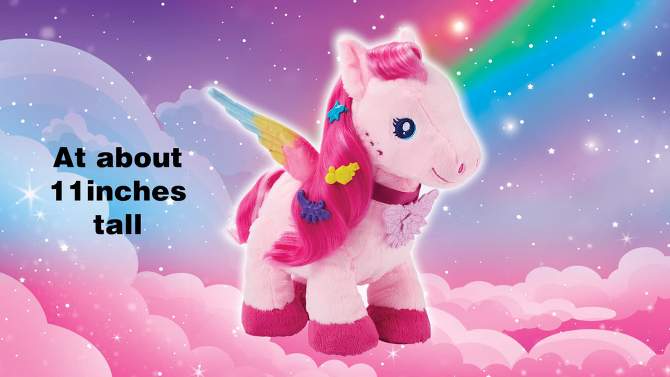 Barbie A Touch of Magic Walk &#38; Flutter Pegasus Plush, 2 of 8, play video