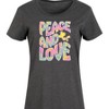Women's - Peanuts - Peace & Love Woodstock Graphic T-shirt Dress - 2 of 4