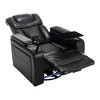 TinyHomie 270 Degree Swivel PU Leather Power Recliner Individual Seat Home Theater Recliner - 3 of 4