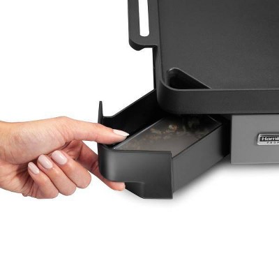 Hamilton Beach Black Cast Iron Electric Griddle with Adjustable Temperature