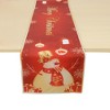 Unique Bargains Christmas Table Runner Polyester Red White 71x14 Inch 1Pc - 4 of 4