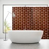 CAVINAS Patio Decorative Screen Metal Fence Privacy Screen with Square Pattern for Outside and Garden, 76" H×48" W - 2 of 4