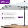 PURPLE LEAF Patio Umbrella Outdoor Table Umbrella Aluminum Frame Market Umbrella Sun Umbrella with 8 Sturdy Ribs - 3 of 4