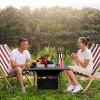 Racxily Folding Camping Table, Portable Lightweight Aluminum Roll-up Picnic BBQ Desk with Storage Basket, for Outdoor Beach Backyard Party Patio - 2 of 4
