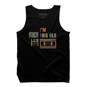 Men's Design By Humans I'm this old - Old data storage media By DsgnCraft Tank Top - 1 of 4