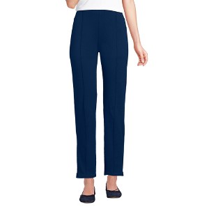 Lands' End Women's Starfish High Rise Pintuck Pencil Ankle Pants - 1 of 4