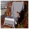 Diamond Weave Pestemal Beach Towel Gray - 3 of 3