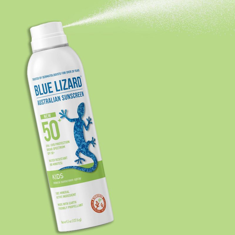 Blue Lizard Kids Mineral Sunscreen Spray - SPF 50+ - 4.5 oz, 4 of 9