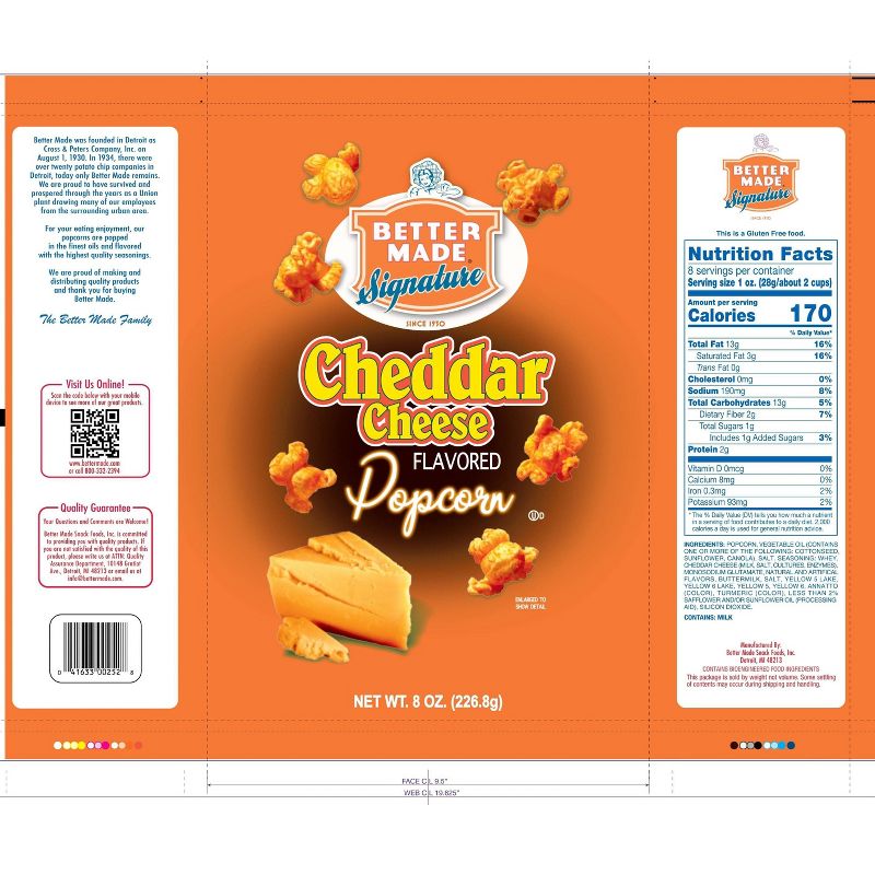 Better Made Special Cheddar Cheese Flavored Popcorn - 9oz, 2 of 5