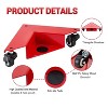 Acekool 4 Pack Furniture Dolly Set, 3500 lbs Capacity, 2" PU Wheels, Triangular Corner Movers for Sofa, Piano, Cabinets, Appliances - 2 of 4