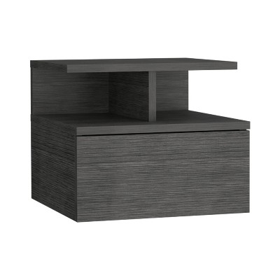 NicBex 11.6 inch Height Floating Nightstand with 1 Drawer,Modern Side Table with Open Top Shelves,Bedside Table for Bedroom,Living Room