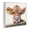 Stupell Industries Baby Cow Animal Watercolor Framed Giclee Art - 2 of 4