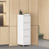 KWPZQEB Drawer Mobile File Cabinet with Lock, Metal Vertical Filing Cabinets for Home Office Organizer Letters/Legal/A4, Space-Saving Design - 4 of 4