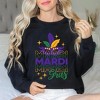 Simply Sage Market Women's Graphic Sweatshirt Mardi Gras Mask Sparkle - 2 of 3