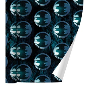 Batman Batcave Emblem Gift Wrap 30" x 72" - 1 of 4