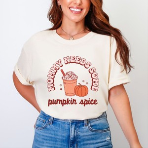 Simply Sage Market Retro Mommy Needs Some Pumpkin Spice Garment Dyed Tee - 1 of 4