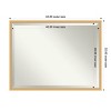 Amanti Art Bethany Beveled Wood Framed Bathroom Vanity Wall Mirror - 3 of 4