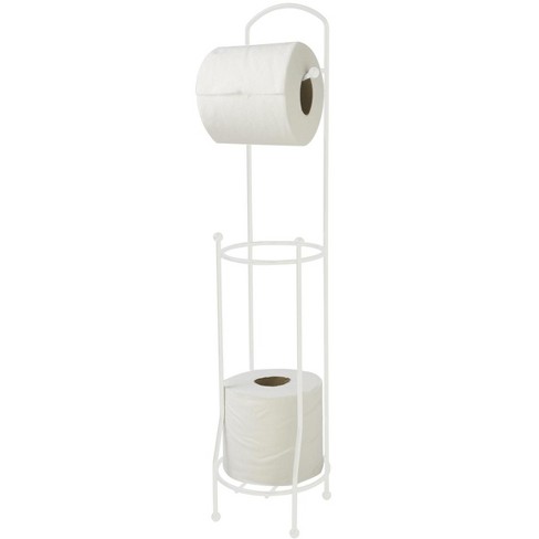 Valsan 53505 Essentials 25 Free Standing Toilet Paper Holder With Weighted  Base
