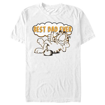 Men's Garfield World's Greatest Cat Dad Jon Arbuckle Graphic Tee Beige  Medium 