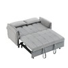 CAVINAS 52" Modern Velvet Sofa, 3 in 1 Convertible Sleep Sofa Bed, Sofa Pullout Bed, Loveseat Sofa with Back, Pillow, Pockets, Living Room Furniture - 4 of 4