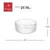 Bormioli Rocco Exclusiva Glass Serving Bowls, Set of 2 - Stackable Dishes for Chips, Hummus, Appetizers -Dishwasher Safe - 2 of 4