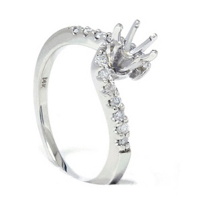 Pompeii3 1/4ct Diamond Engagement Ring White Gold Setting 14K