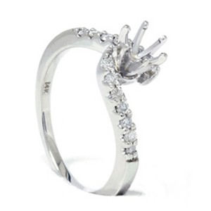 Pompeii3 1/4ct Diamond Engagement Ring White Gold Setting 14K - 1 of 4
