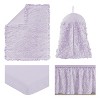 Sweet Jojo Designs Girl Baby Crib Bedding Set - Rose Collection Lavender Purple 4pc - 2 of 4