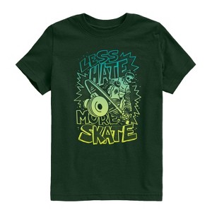 Boys' - Instant Message - Less Hate More Skate Short Sleeve Graphic T-Shirt - 1 of 4
