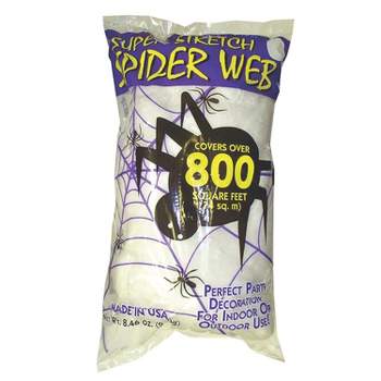 Fun World Spider Web Halloween Decoration - 800 sq ft - White