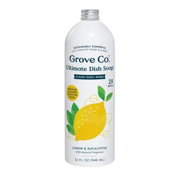 Grove Co. Lemon Eucalyptus Liquid Dish Soap Refill - 32 fl oz