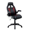 TiramisuBest Black, Red, Silver Padded Office Chair, Contemporary Design, Pneumatic Height Adjustable - 2 of 4