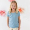 Mightly Girls Fair Trade Organic Cotton Short Sleeve Ribbed Scoop Neck Tee - 3 of 4