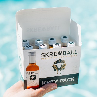 Skrewball Peanut Butter Flavored Whiskey - 50ml Bottle