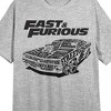 Fast & Furious Bold Car Women's Heather Gray Sleep Shirt - image 2 of 2