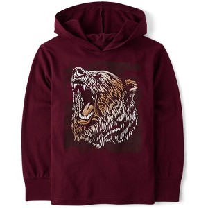 The Children's Place Boys Long Sleeve Graphic Hooded Top - 1 of 3