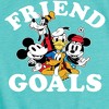 Girls' - Disney - Mickey And Friends Friend Goals Fitted Short Sleeve Graphic T-Shirt - 2 of 4