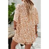 I am a Fashion Junky Allover Print Elastic Shorts Two Pieces Button Set - 3 of 4