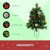 TopComfy Christmas Tree Stands 2 Pack Christmas Tree Outdoor use Artificial Christmas Tree Pine Cordless for Outdoor, Green, 21.67"*7.88"*7.88" - 3 of 4