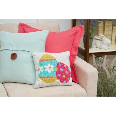 C&F Home Easter Eggs Hooked Pillow - Thumbnail 3