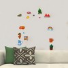 Slickblue Picnic Theme Wall Decals, Waterproof Vinyl for Living Room & Bedroom - 13.7" x 19.7" - 2 of 2