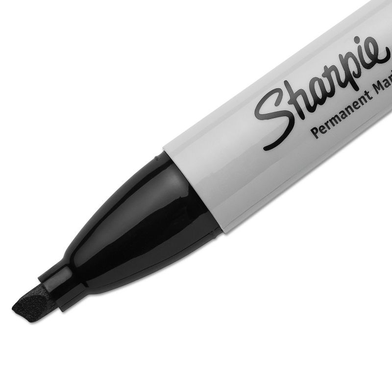 Sharpie Permanent Markers 5.3mm Chisel Tip Black 4/Pack 38264PP, 3 of 8