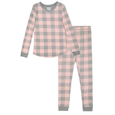 2-Piece Men's Buffalo Plaid Hacci Pajama Set