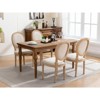 CAVINAS Dining Chairs Kitchen Chairs Set of 2 Stool with Wood Legs Hand-pulled Buckle Decoration for Kitchen - 4 of 4