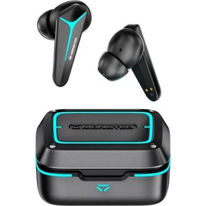 Monster Mission V1 Gaming Earbuds, Bluetooth 5.3, Noise Cancelling, True Wireless, Low Latency, Music/Game Modes - 1 of 4