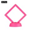 Unique Bargains Transparent PE Material Floating Frame Elegant Touch Jewelry Box White 20 Pcs - 3 of 4