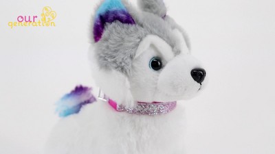 Aurora Miyoni Tots 10 Siberian Husky Puppy Grey Stuffed Animal : Target