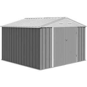 Metal Outdoor Storage Shed - Waterproof, Uv-Resistant Garden Shed with Updated Frame Structure, for Backyard,Garden,and Patio - 1 of 4