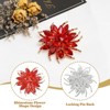 Unique Bargains Wedding Party Vintage Rhinestone Crystal Flower Lapel Brooch Pin 1 Pc - 3 of 4